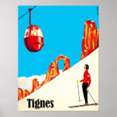 Ski lift in Tignes, Frankrijk Poster (Voorkant)