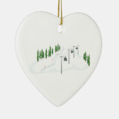Ski Lift Keramisch Ornament (Rechts)