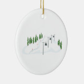 Ski Lift Keramisch Ornament (Rechts)