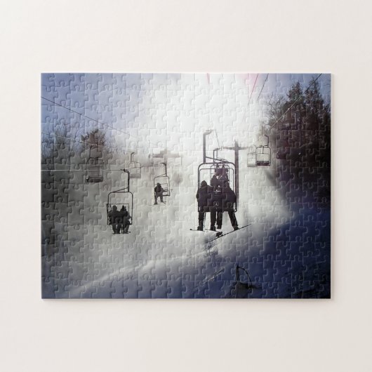 Ski Lift Legpuzzel (Horizontaal)