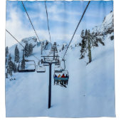 Ski Lift Shower Curtain Douchegordijn (Voorkant)