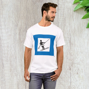 Ski Lift Sign Mannen T-Shirt