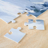 Ski Lift | Snow Mountain Gondola Watercolor Legpuzzel (Zijkant)