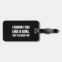 Ski like Girl Power Funny