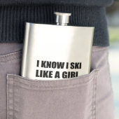 Ski like Girl Power Funny Flacon (Voorbeeld)