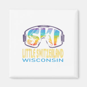 Ski Little Switzerland Wisconsin Skivakantie Magneet