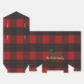Ski Lodge Moose Plaid Vakantie Receptie Party Bedankdoosjes (Ongevouwen)