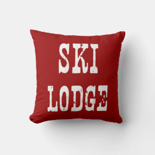 Ski Lodge Red Kussen