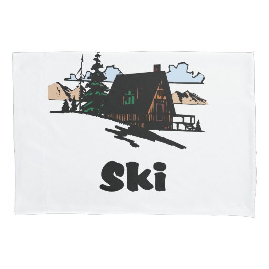 Ski Lodge verplaatsen Kussensloop (Voorkant)