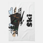 Ski Lodge verplaatsen Theedoek (Verticaal)