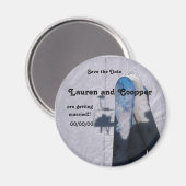 SKI LOVE - Bewaar de datummagneet Magneet (Voorkant / Achterkant)