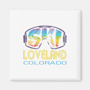 Ski Loveland Colorado Skivakantie Magneet