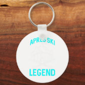 Ski Lover Funny Skier Apres Ski Legend Winter Skii Sleutelhanger (Voorkant)