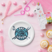 Ski Lover Gift Idee voor Skiërs Papieren Bordje (Feest)