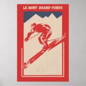  Ski Lynx Quebec Resort Mont Grand-Fonds Poster (Voorkant)