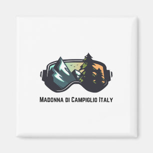 Ski Madonna Di Campiglio Italië Mountainskiën TM Magneet