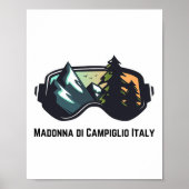 Ski Madonna Di Campiglio Italy Mountain Skiing T M Poster (Voorkant)