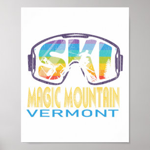 Ski Magic Mountain Vermont Skivakantie Poster