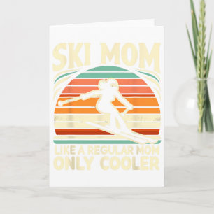 Ski mam als een gewone mam die alleen maar koeler  kaart