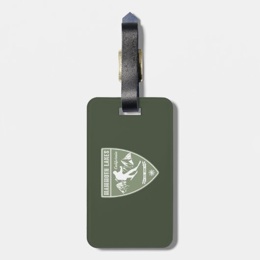 Ski Mammoth Lakes California Bagagelabel (Achterkant verticaal)