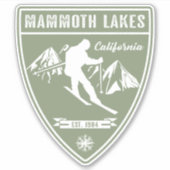 Ski Mammoth Lakes California Sticker (Voorkant)