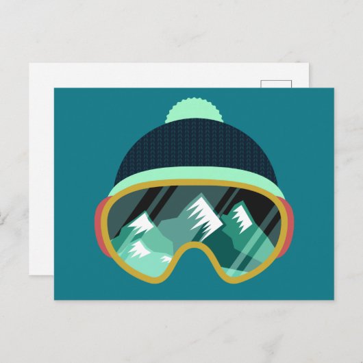 Ski Mask briefkaart (Voorkant / Achterkant)