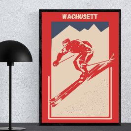 Ski Massachusetts Resort Wachusett Poster