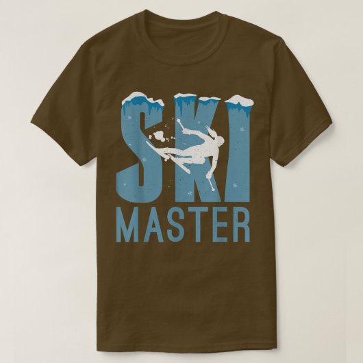 Ski Master Snow Winter Sport Skier T-shirt (Design voorkant)