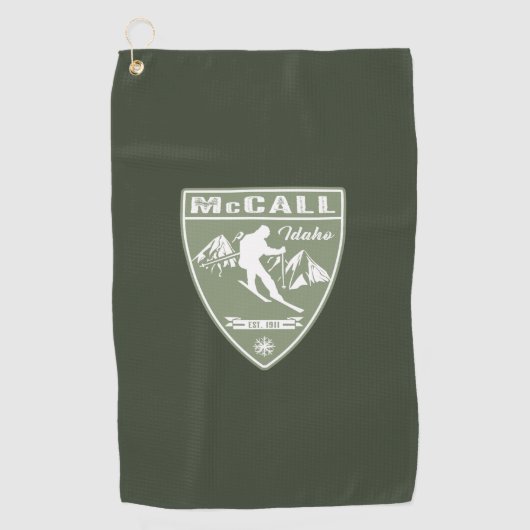 Ski McCall Idaho Golfhanddoek (Voorkant)