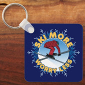 Ski meer zorgen minder | Skiofferte Sleutelhanger (Voorkant)
