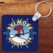 Ski meer zorgen minder | Skiofferte Sleutelhanger (Achterkant)