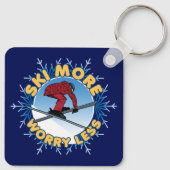 Ski meer zorgen minder | Skiofferte Sleutelhanger (Achterkant)