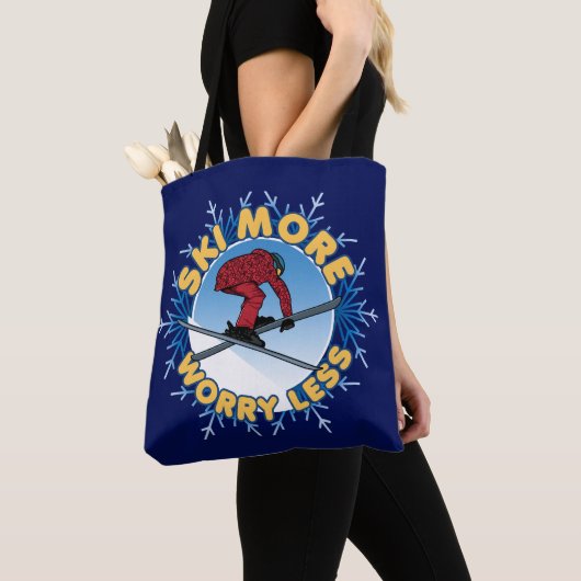 Ski meer zorgen minder | Skiofferte Tote Bag (Dichtbij)