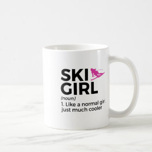 Ski Meisje Definitie Grappige Ski Koffiemok