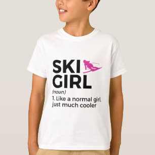 Ski Meisje Definitie Grappige Ski  T-shirt