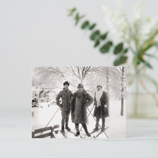  ski-mode, 1910 briefkaart (Staand voorkant)