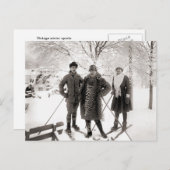  ski-mode, 1910 briefkaart (Voorkant / Achterkant)