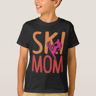 Ski Moeder Wintersport Vrouwen Grappig Skiën Liefh T-shirt