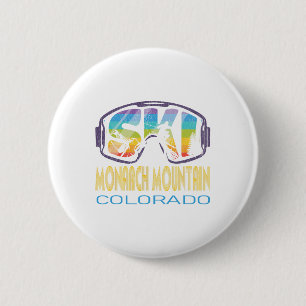 Ski Monarch Mountain Colorado Ski Vakantie Ronde Button 5,7 Cm