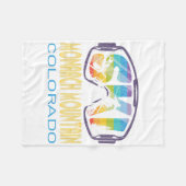 Ski Monarch Mountain Colorado Skiing Vacation  Fleece Deken (Voorkant (Horizontaal))