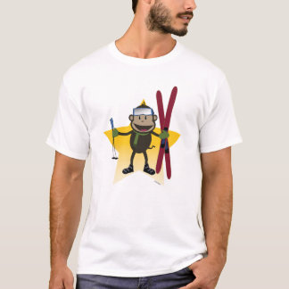 Ski Monkey-peuter t-shirt