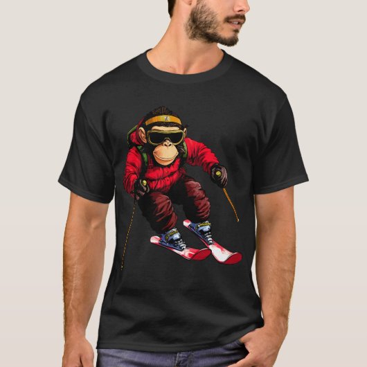 Ski monkey T-shirt (Voorkant)