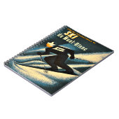 Ski Mont Blanc 1951 Poster van het Franse kiemen Notitieboek (Linkerzijde)