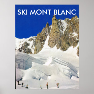 Ski Mont Blanc, Frankrijk Poster
