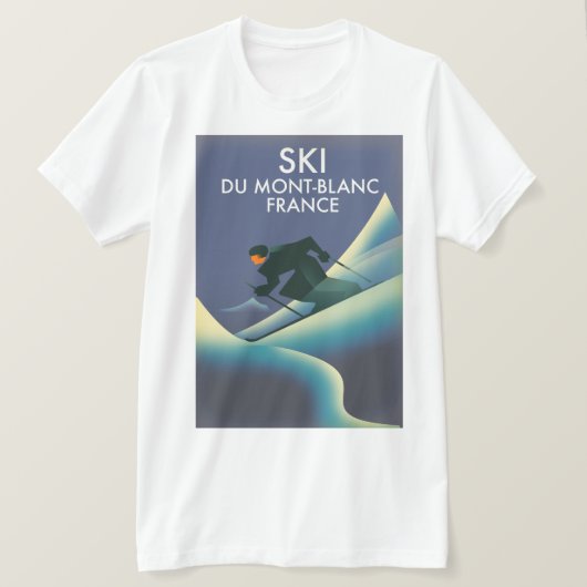 Ski Mont Blanc Frankrijk T-shirt (Design voorkant)