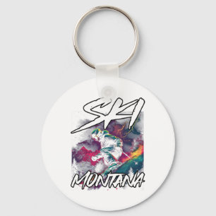 Ski Montana Afdaling Ski Avontuur Montana VS  Sleutelhanger