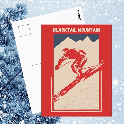 Ski Montana Resort Blacktail Mountain Briefkaart