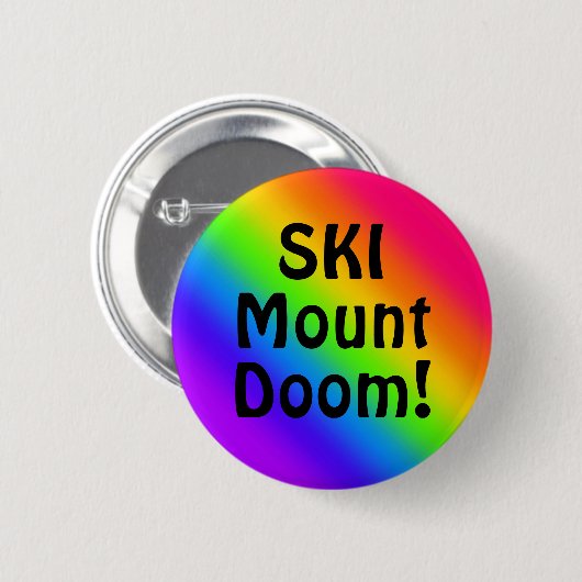 SKI Monteer Doom! Ronde Button 5,7 Cm (Voorkant /achterkant)
