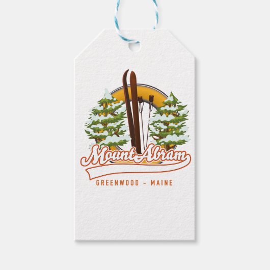 Ski Mount Abram Greenwood Cadeaulabel (Voorkant)