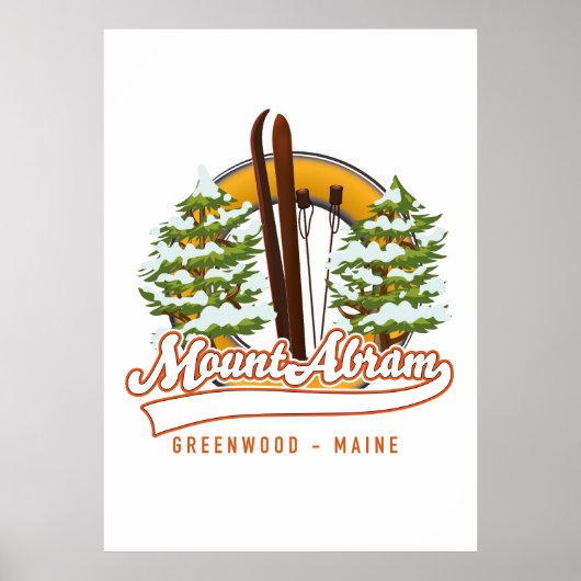 Ski Mount Abram Greenwood Poster (Voorkant)